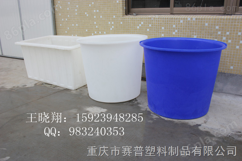 重庆敞口圆桶厂家-赛普塑料圆桶（200升塑料桶）